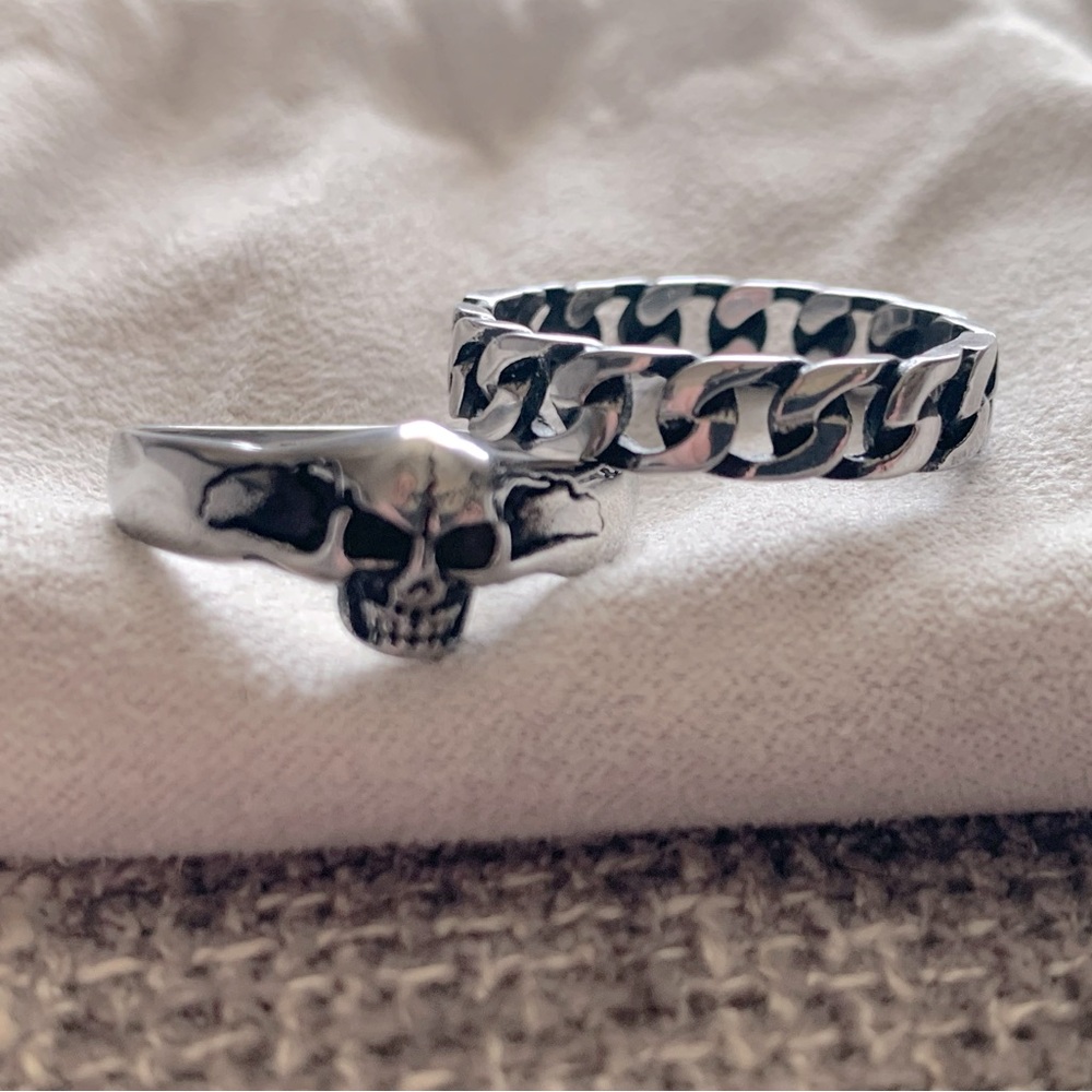 The Gasper Co Silver Rings ‘Crypt’ and ‘Havana’